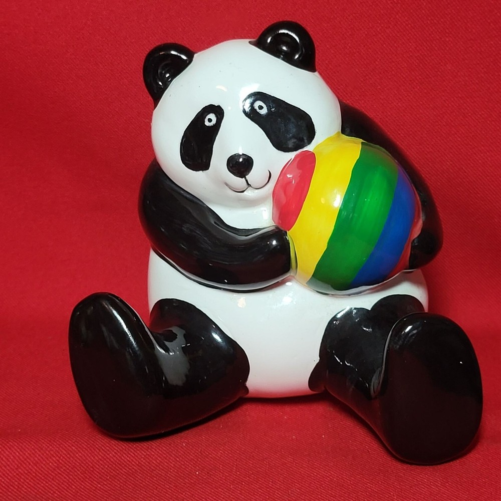 Vintage Omnibus Panda Wall Hanging Decor 1983