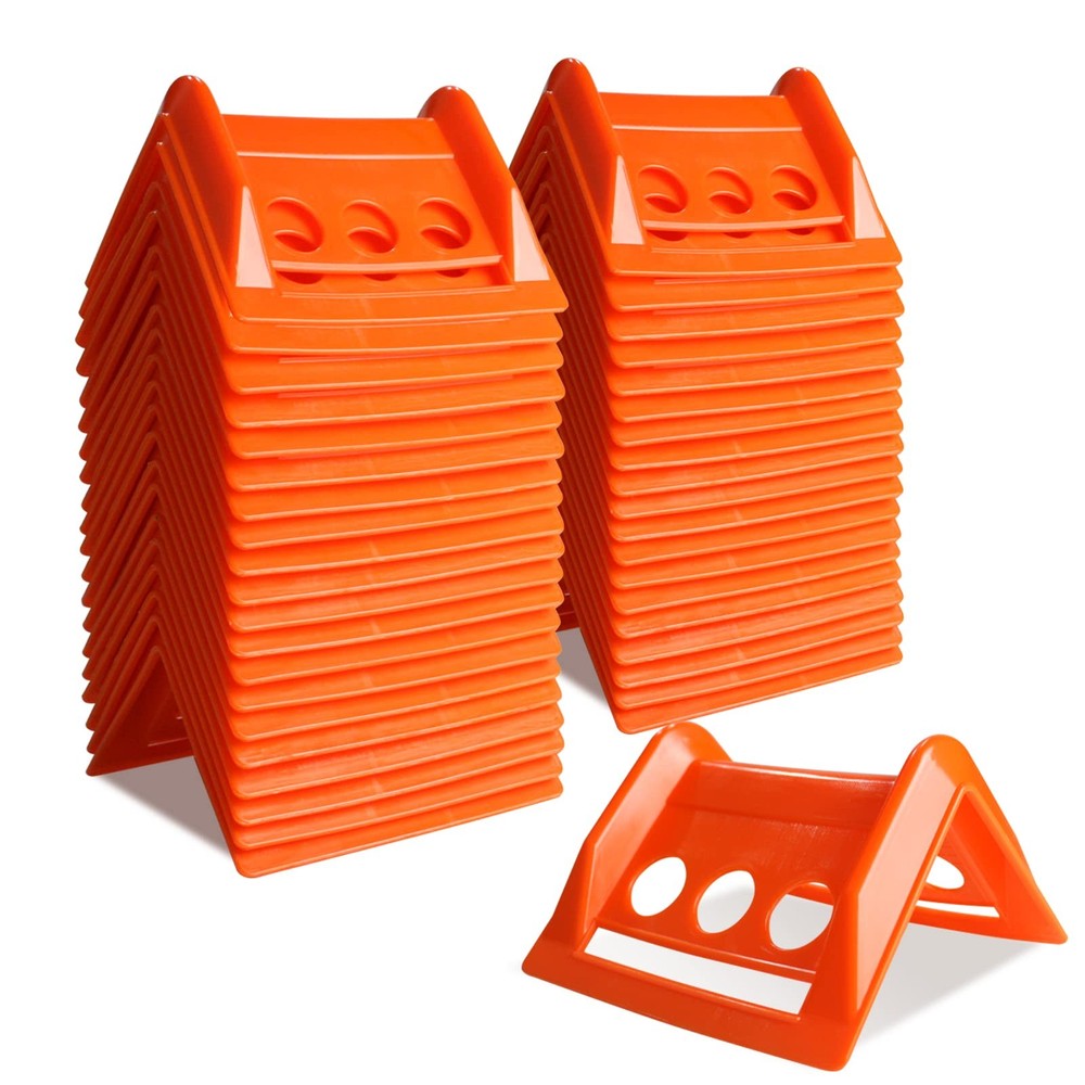 ENJ 40 Pack Flatbed Edge Protector, Corner Tie Down Protector for Orange