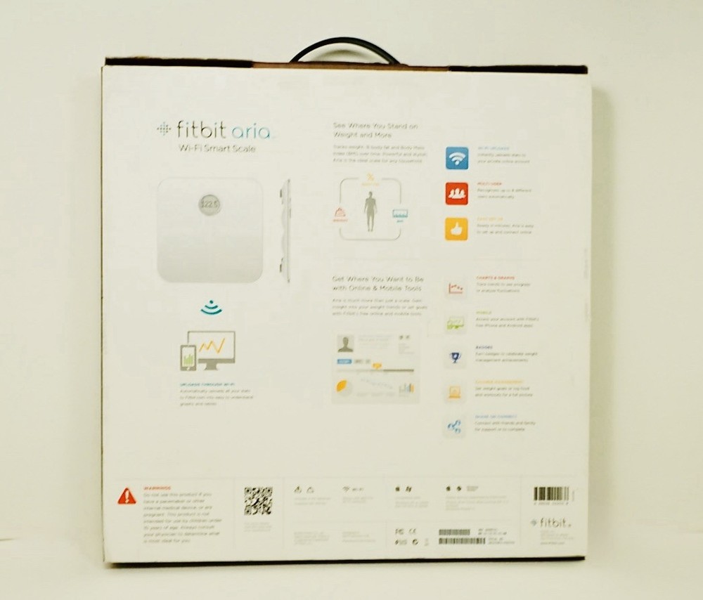 FITBIT Aria FB201B Wi-Fi White Smart Scale NEW