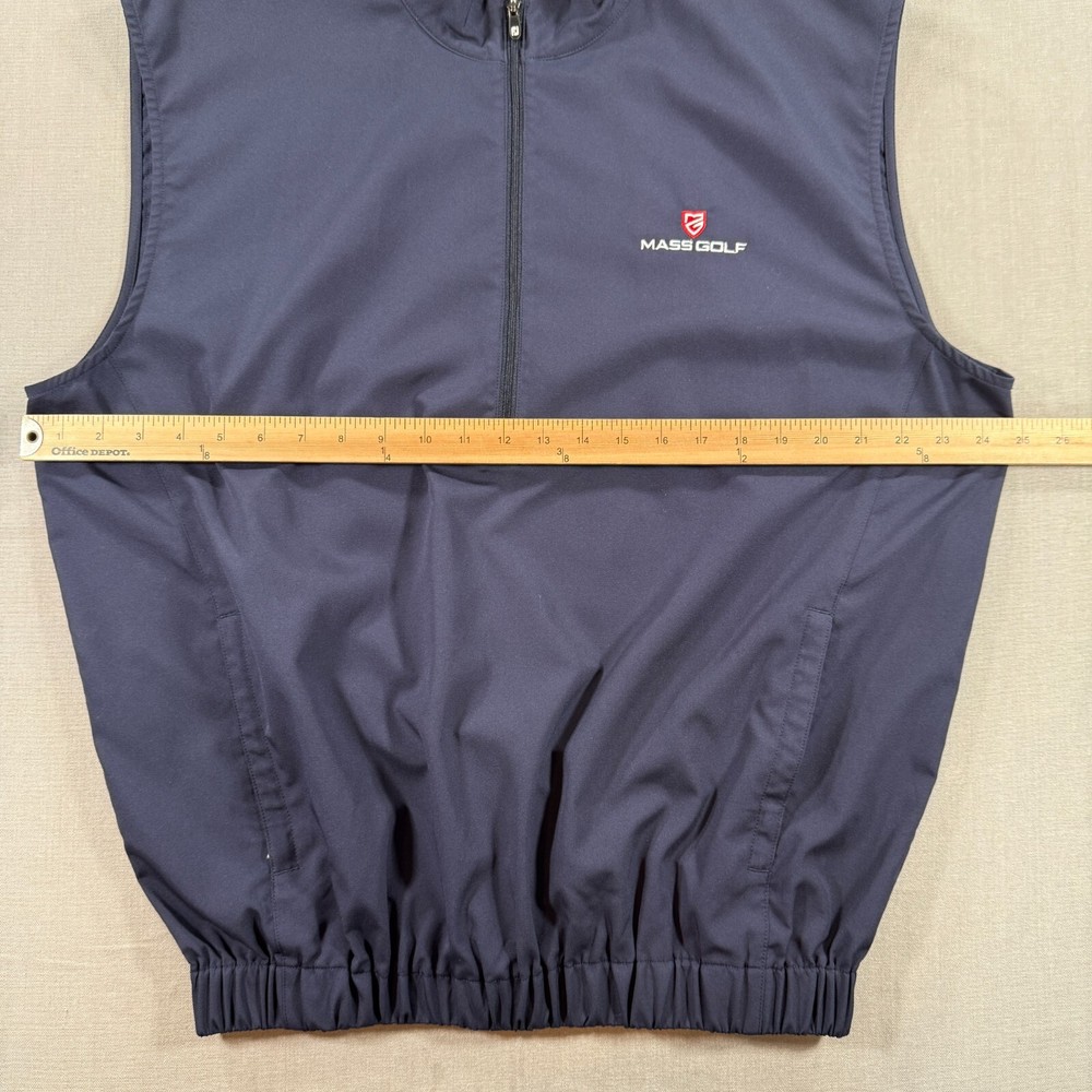 FootJoy Pullover Vest Windbreaker Mens Medium Navy Blue Rain Half Zip