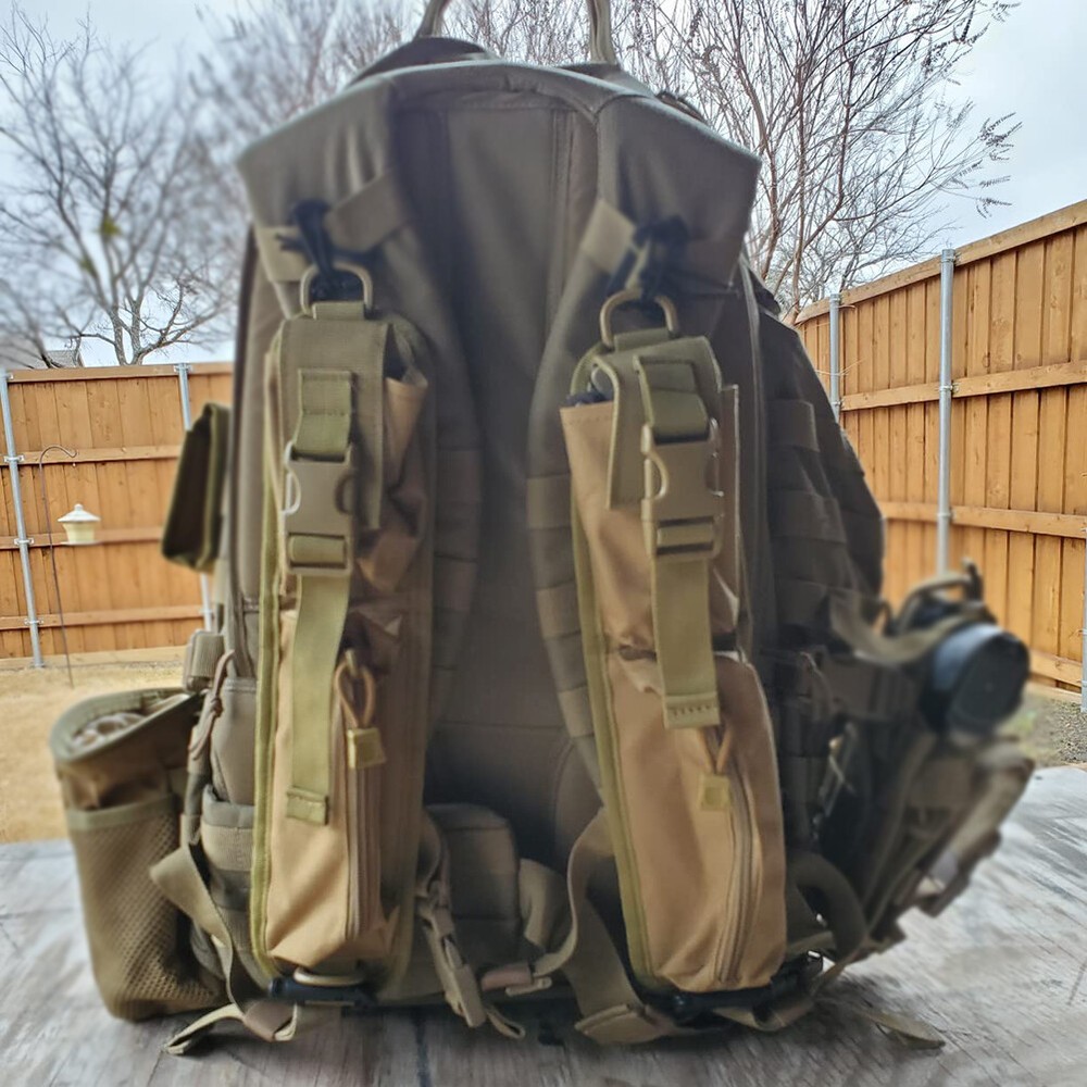 2 pcs Tactical Shoulder Strap Bags for Backpack EDC Tool Storage Pouch Molle Bag