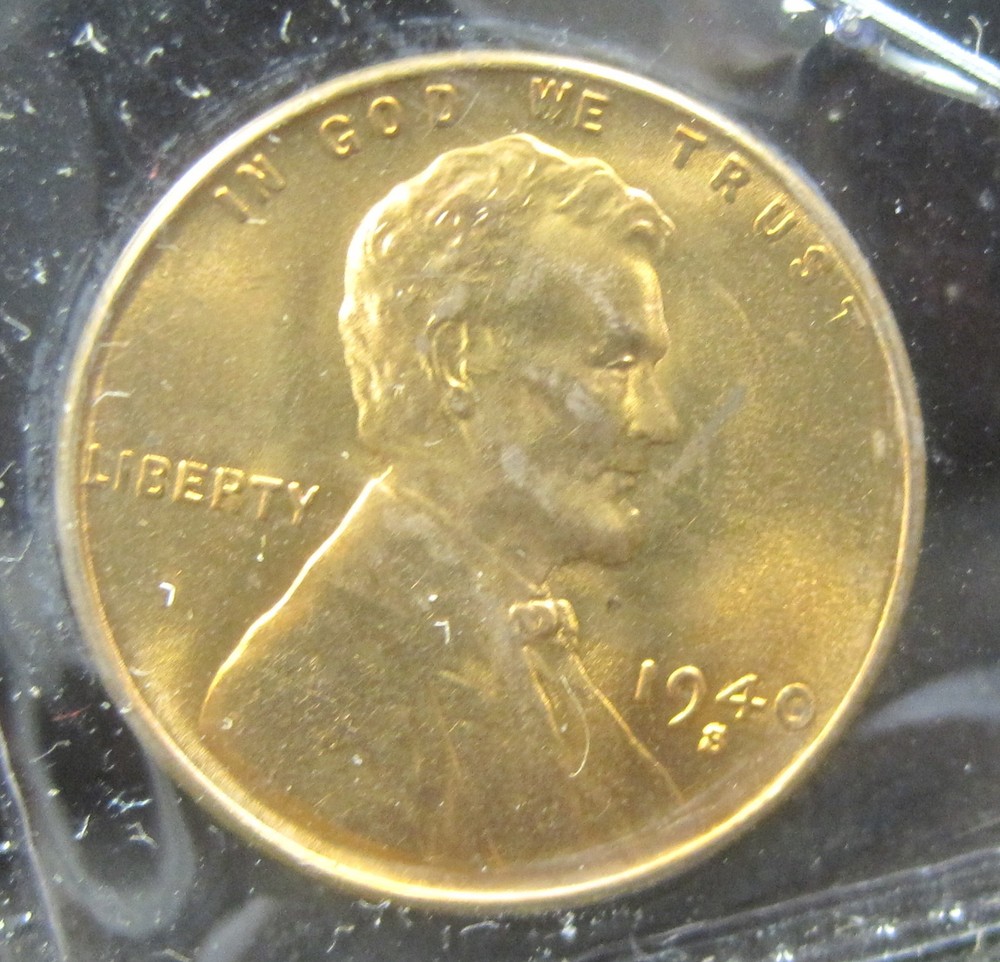 1940-S Lincoln Wheat Cent - S/S RPM Gem TK7