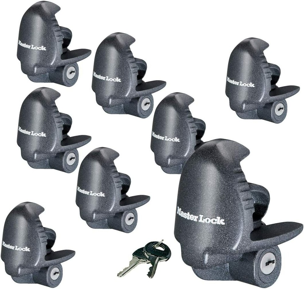 Master Lock - (8) Keyed Alike Universal Trailer Coupler Locks