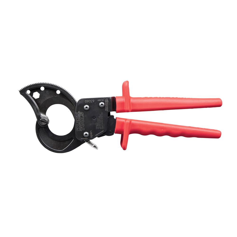 Klein Tools 63060 Ratcheting Cable Cutter, Red