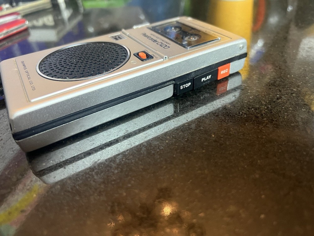 Olympus Micro cassette Recorder Pearlcorder D120 Untested As-Is With Cover