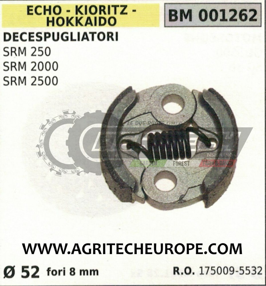 Complete Clutch for Echo SRM 250 2000 2500 Ø52