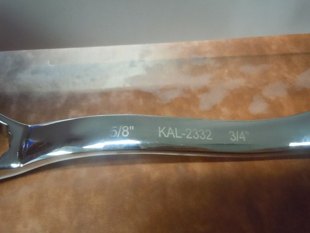 KAL TOOLS 5/8" x 3/4" OFFSET BOX END WRENCH, #2332