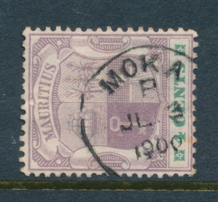MAURITIUS, Q Victoria Postmark MOKA