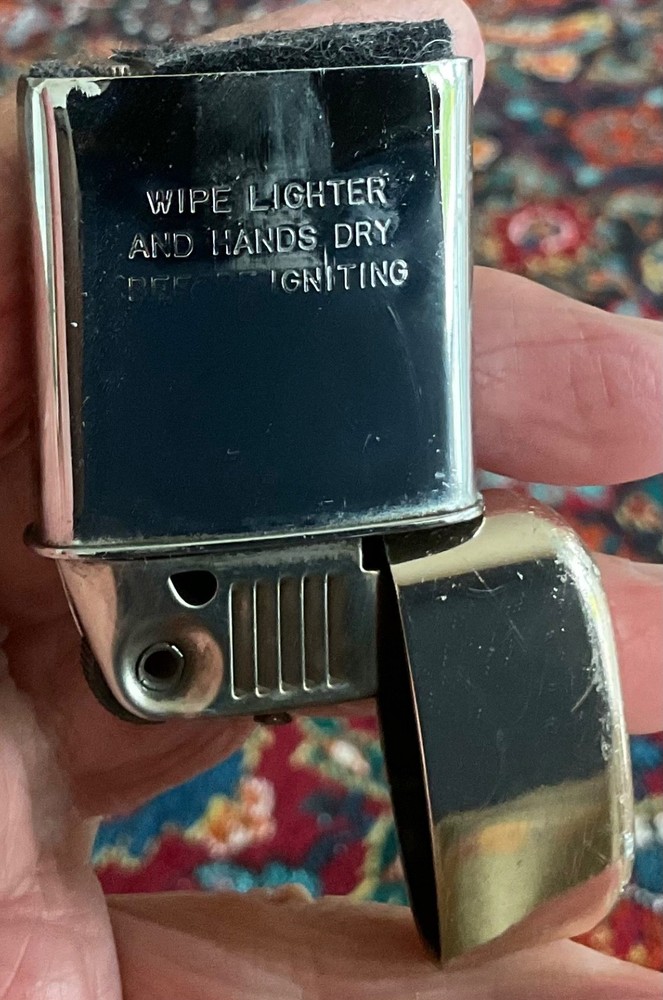 Vintage Golden Ronson Typhoon Lighter / Serviced.