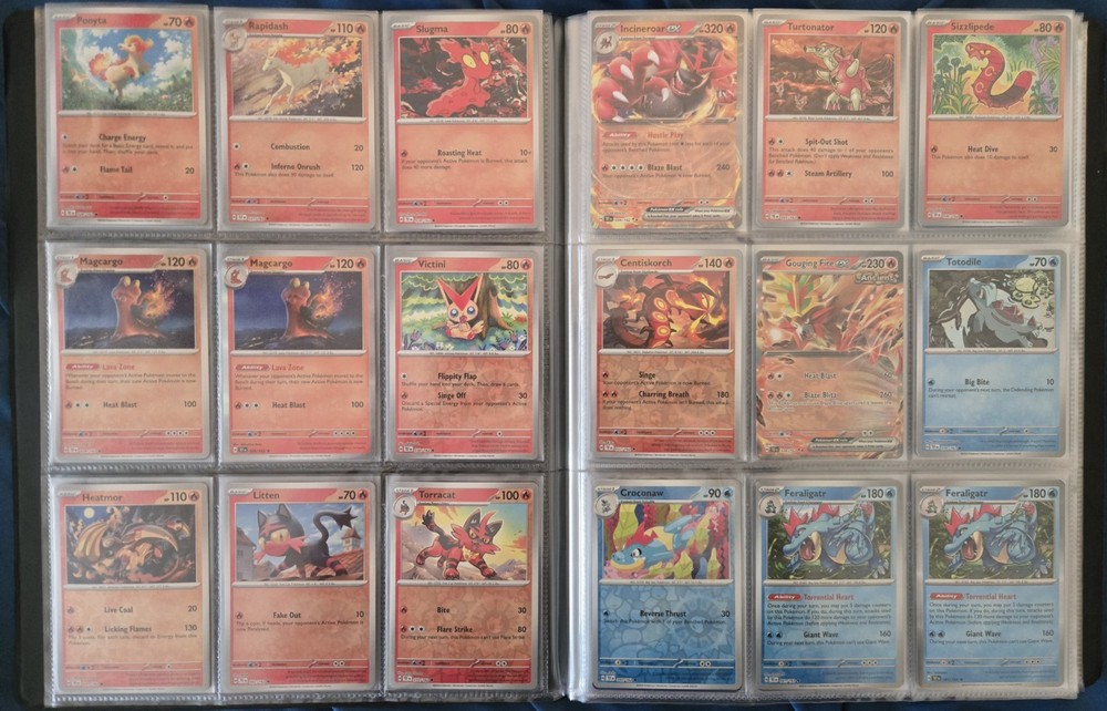 Pokemon Temporal Forces Complete Reverse Holo/Holo/EX Base Set + Binder