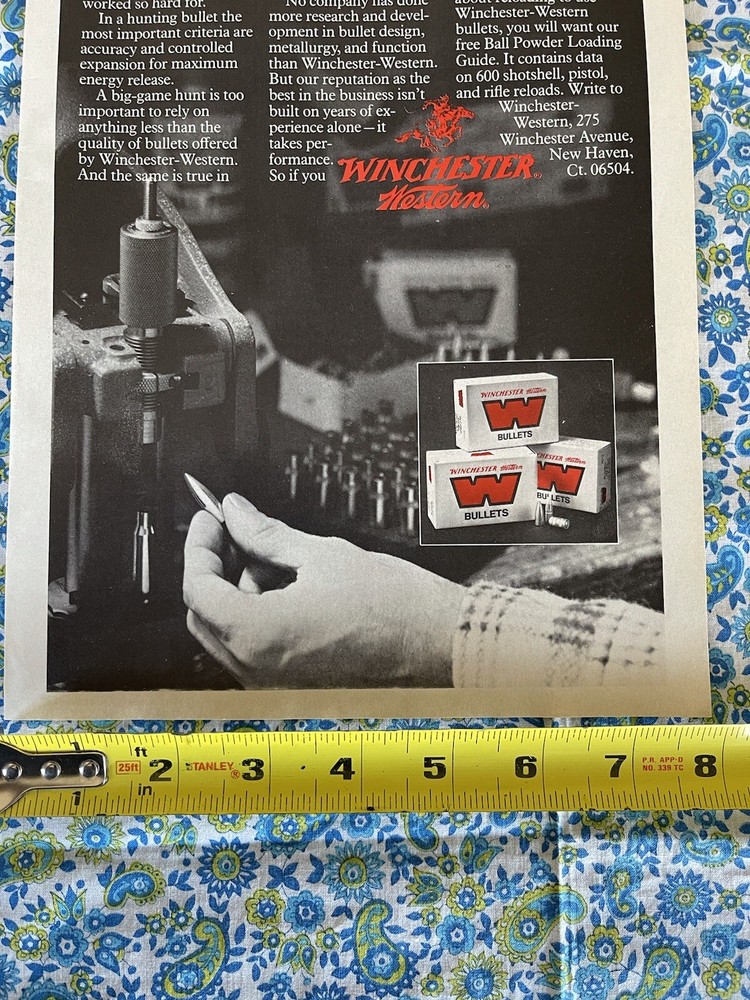 Vintage 1976 Winchester Western Ammunition Print Ad