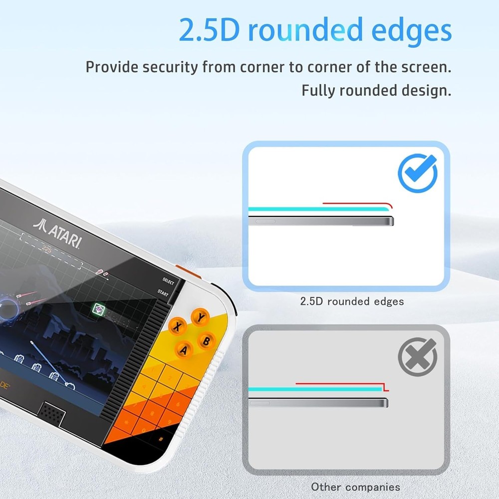 Ultra-Thin Anti-Fingerprint Screen Protector for Atari Gamestation Go, 2-Pack