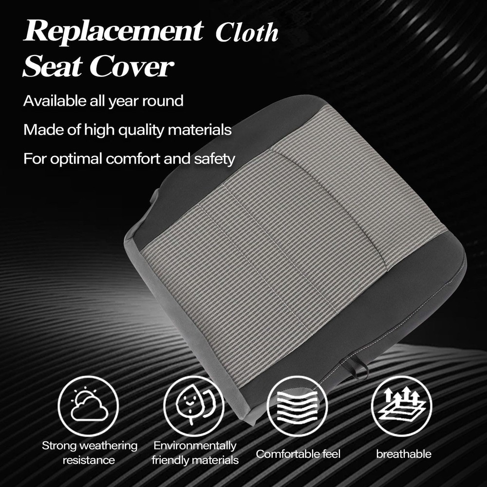 Driver Side Bottom Replacement Cloth Seat Cover Driver Bottom Driver Bottom