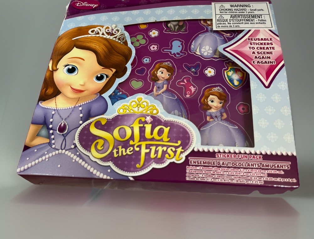 SOFIA THE FIRST SOFIA'S Sticker Fun Pack Disney Jr Reusable Stickers Activity