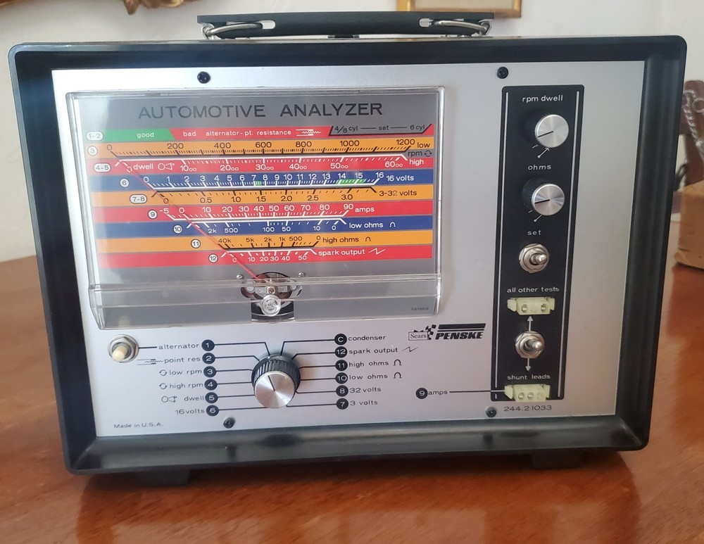 Vintage Sears Penske Auto Analyzer w/ Accesories
