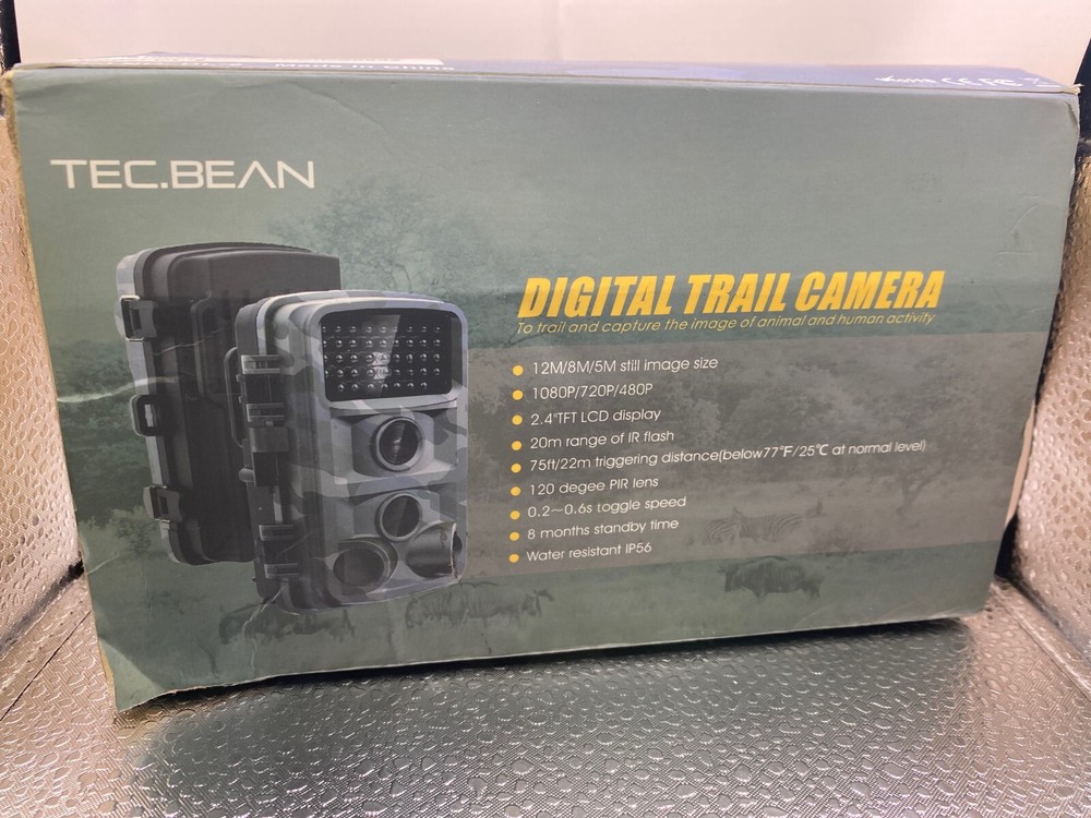 TecBean Trail Camera 12MP HD Hunting Waterproof Camera