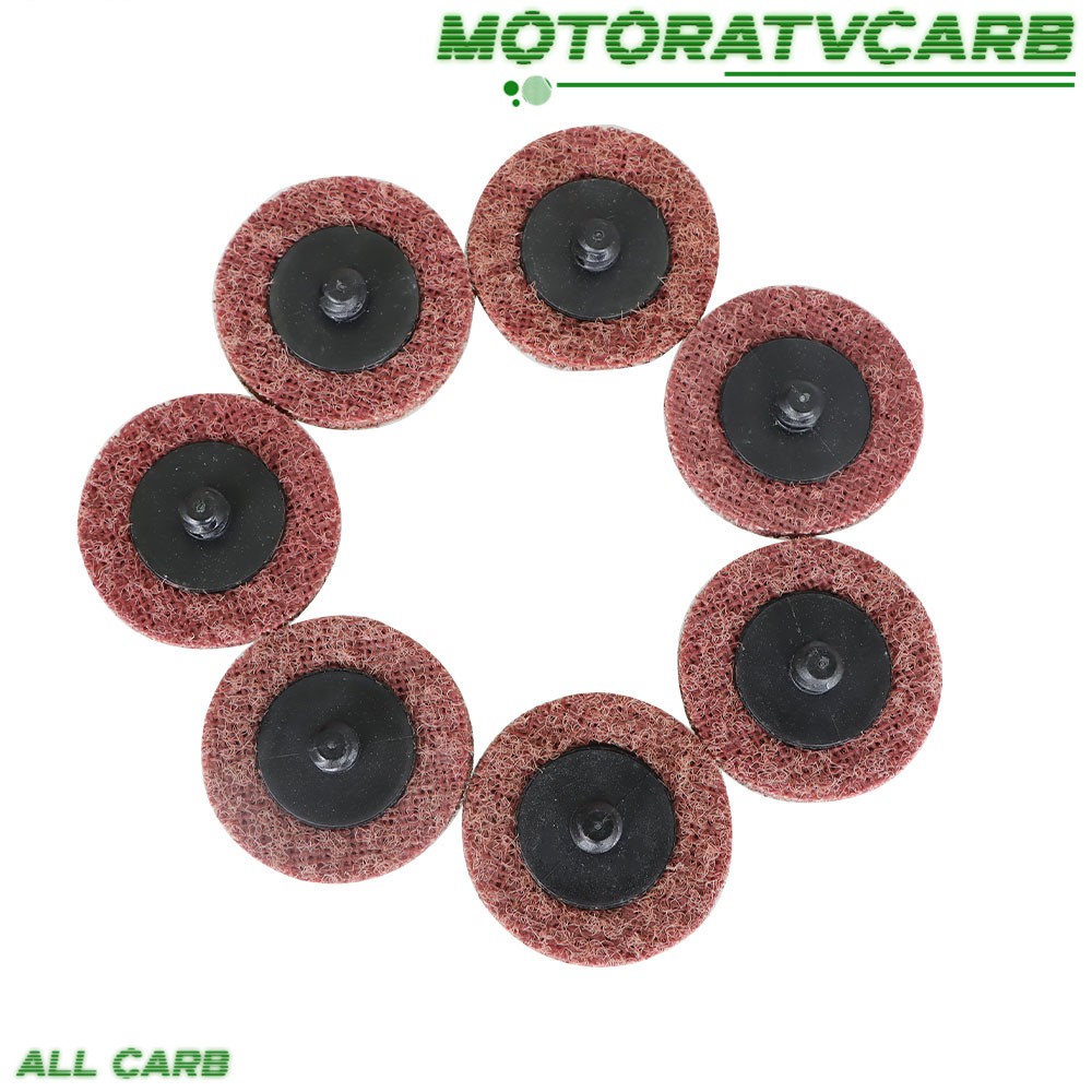 ALL-CARB 50× 2" Medium Surface Conditioning Discs Roll Lock Grinder Sanding Pads