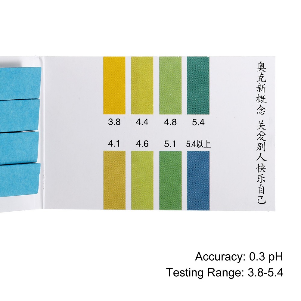 PH Test Strips 3.8-5.4pcs 80 Indicators Sunflower Maps Tester
