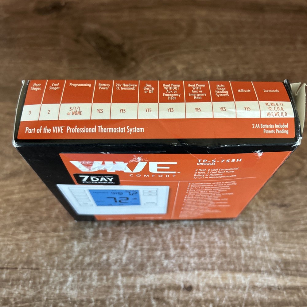 New VIVE Comfort TP-P-705 Programmable Thermostat |