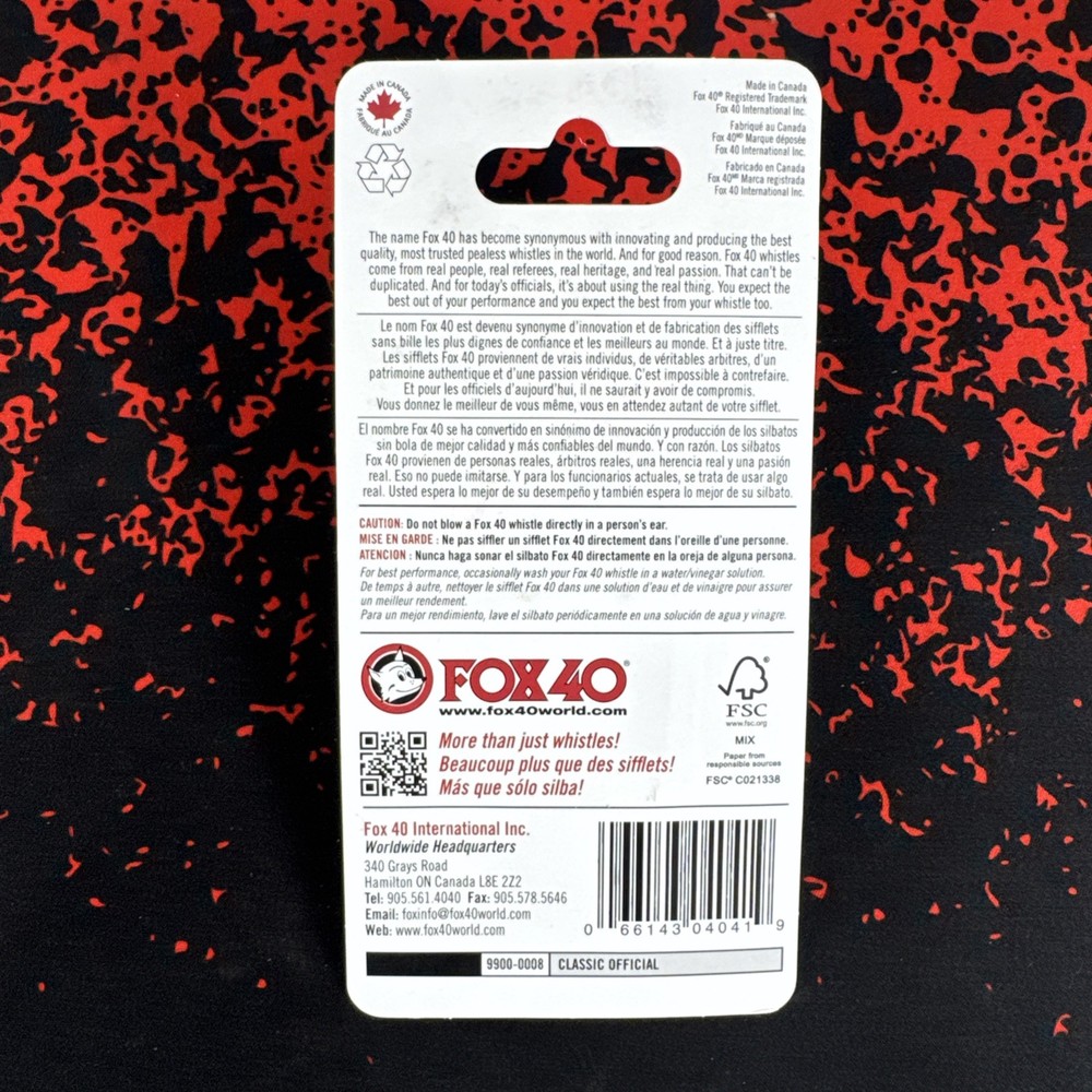 fox 40- classic Whistle Black