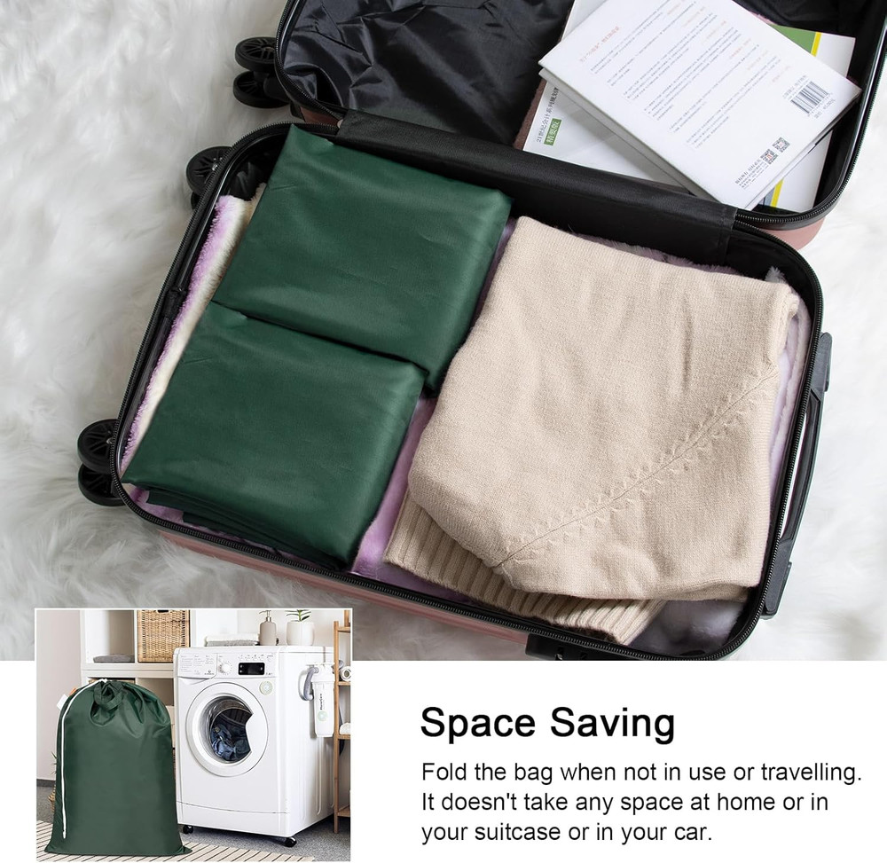 Extra Heavy Duty Large Laundry Bag with Sturdy Handles and Drawstring Closure, 2