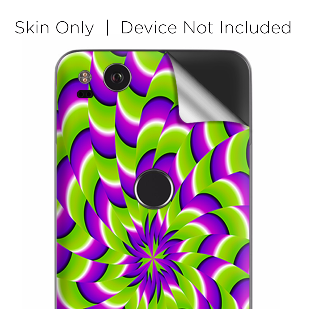 Google Pixel 2 Skins Decal Wrap Trippy Psychedelic Motion swirl