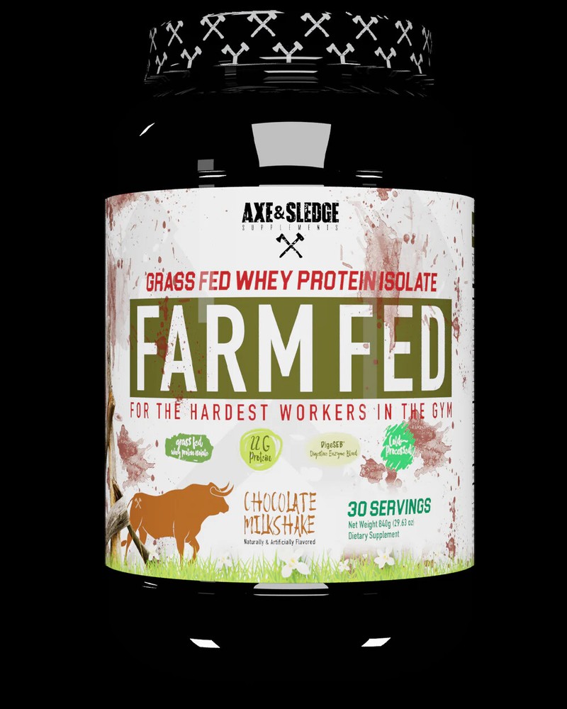 Axe & Sledge Farm Fed V2 & V1 Grass-Fed Whey Protein Isolate 30 Servings NEW