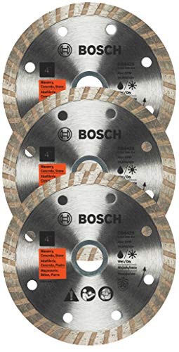 Bosch DB442 4 Inch Turbo Diamond Blade, 3 Pack