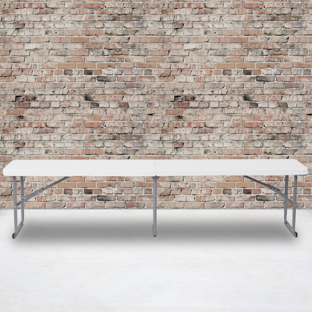 10.25 W By 71L Bi-fold Granite White Bifold Bench