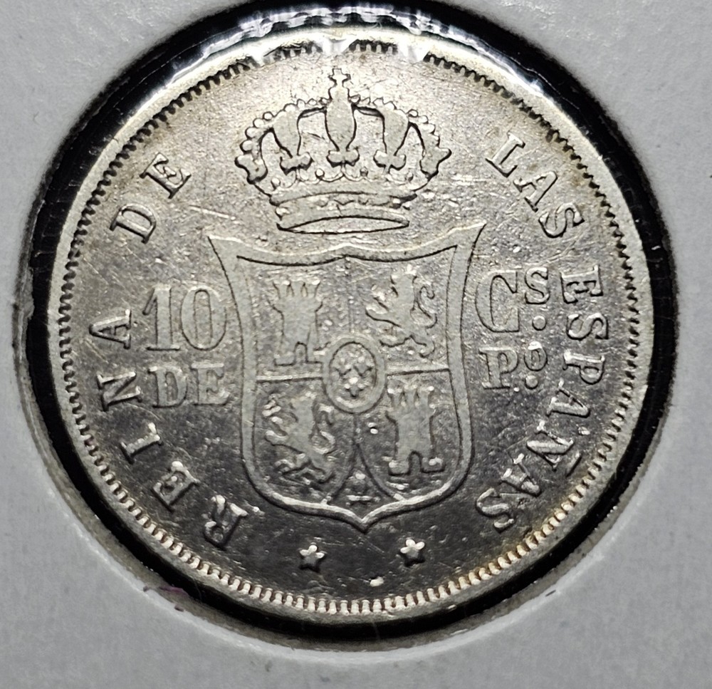 1868 10 Centavos España