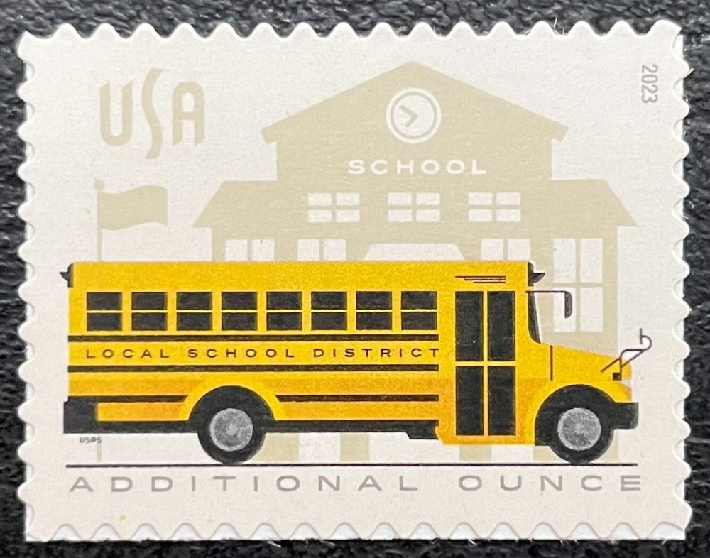 2023 Scott #5740 - Additional Ounce Rate - SCHOOL BUS - Single Mint NH
