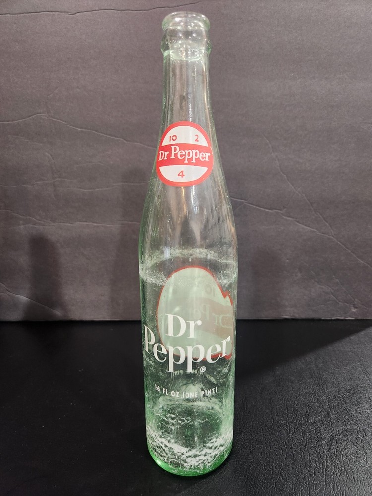 Vintage Dr Pepper Bottle 10-2-4 16oz