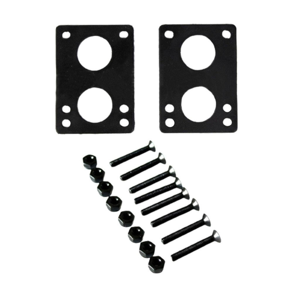 2 Pieces 6 mm Skateboard Riser Shock Pads Soft Longboard