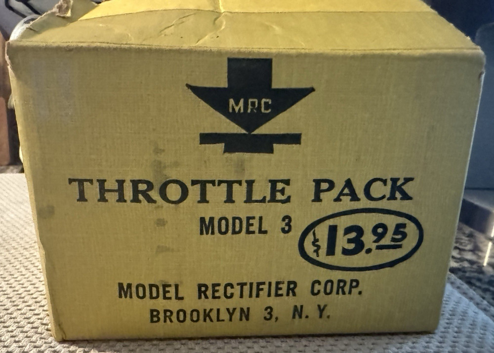 MRC Throttle Pack Model 3 Transformer; Variable Speed & Voltage