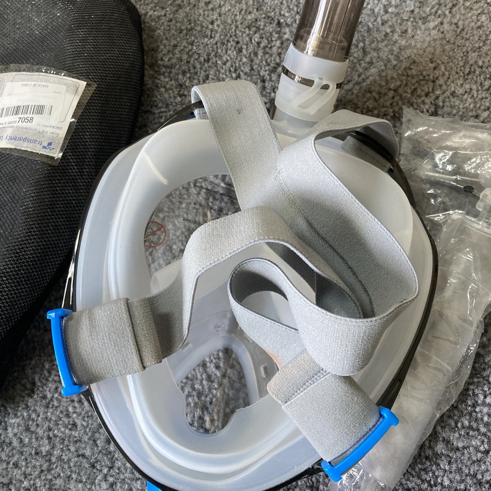 GREATEVER G2 FULL FACE BLUE FULL FACE SNORKEL SIZE S/M