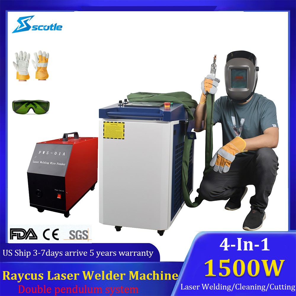 1500W Raycus Handheld Laser Welding Cutting Machine Laser Rust Remove Cleaner US