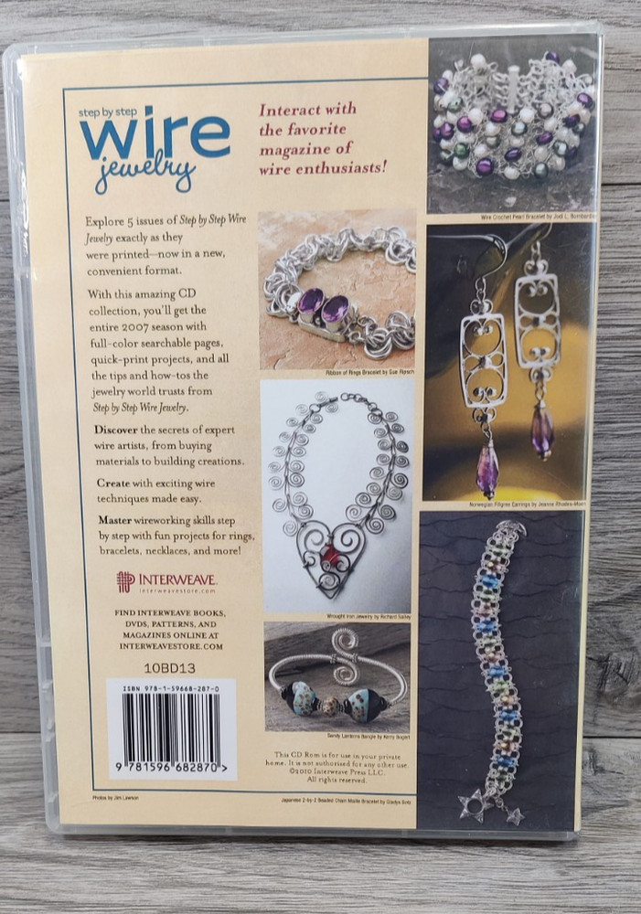 Step by Step Wire Jewelry 2007 Collection CD 5 Issues-Pre-owned.