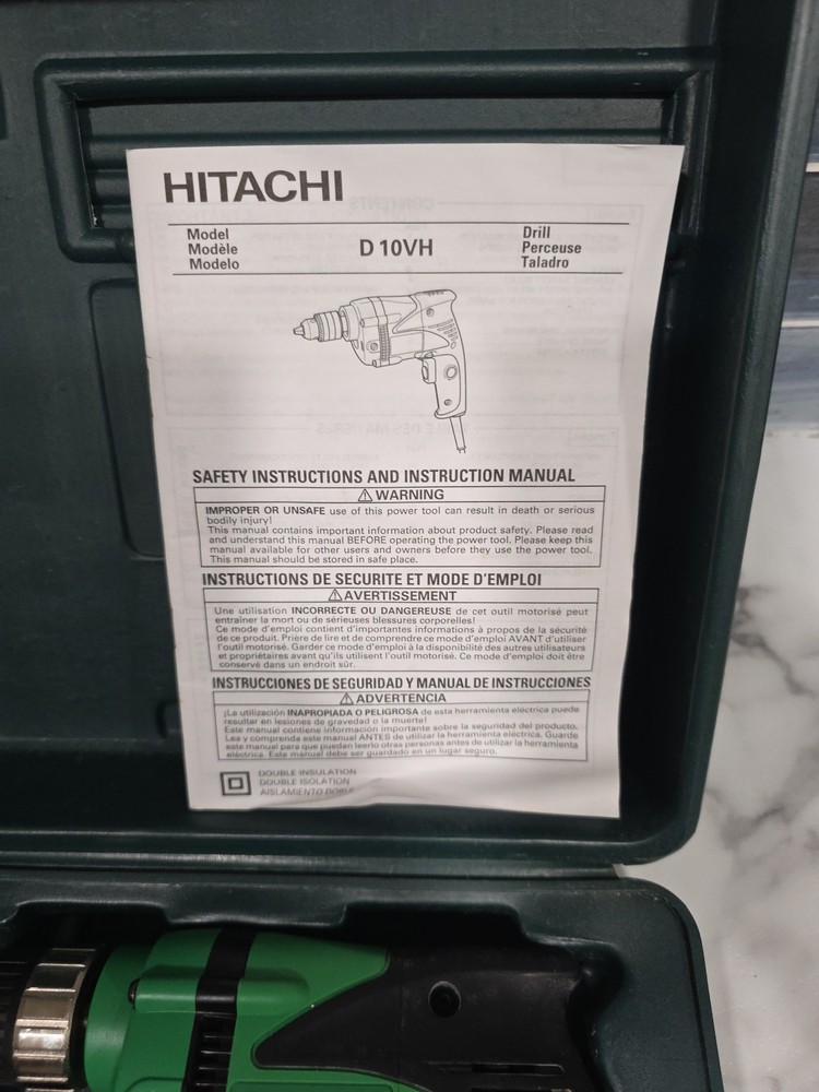 Hitachi D10VH 3/8" Drill