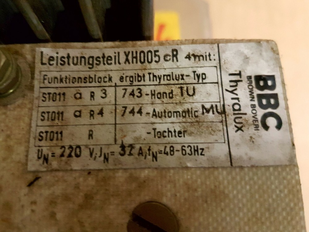 BBC THYRALUX FUNCTION BLOCK - FLUORESCENT TUBE DIMMER