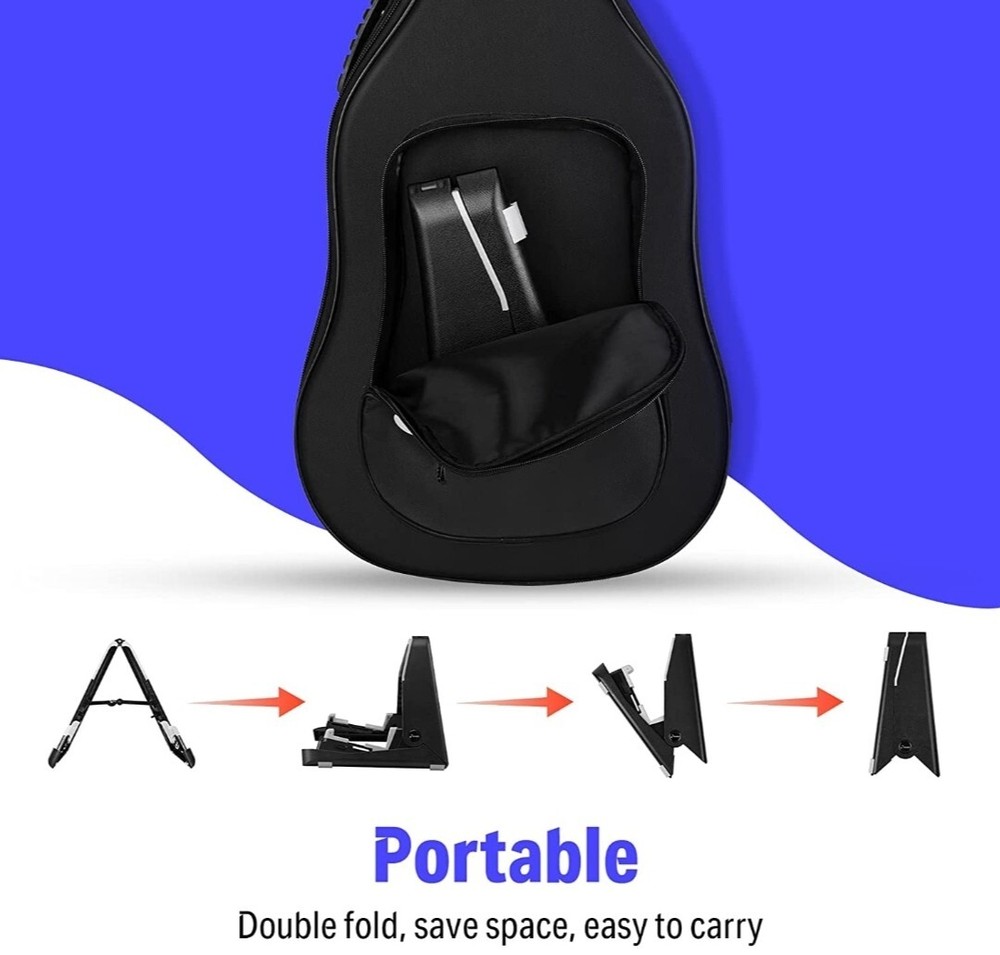 Donner DS-2 Foldable Guitar Stand ABS Plastic w/ Silicone Pads
