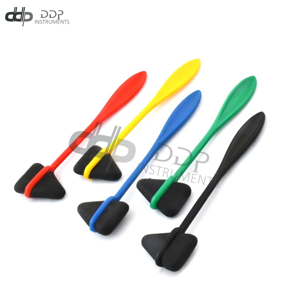 5 Assorted Colors Taylor Percussion Hammer with PVC Black Head & Plastic Handle