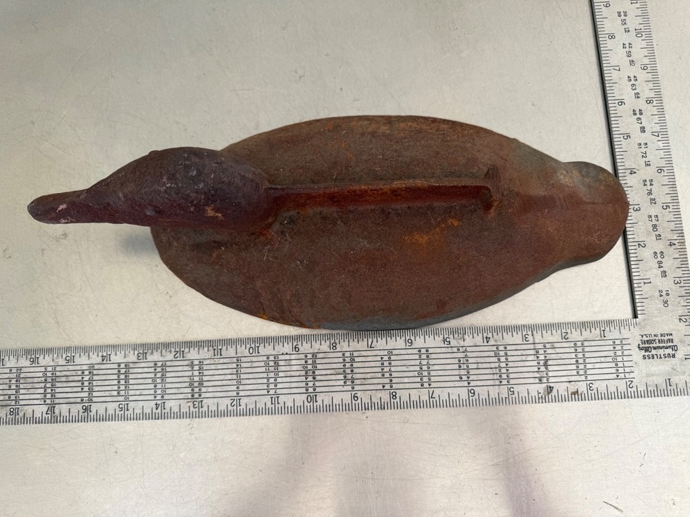 Vintage Cast Iron Duck Boot Scrape Solid Cast Iron Andirond Duck 20 Pounds