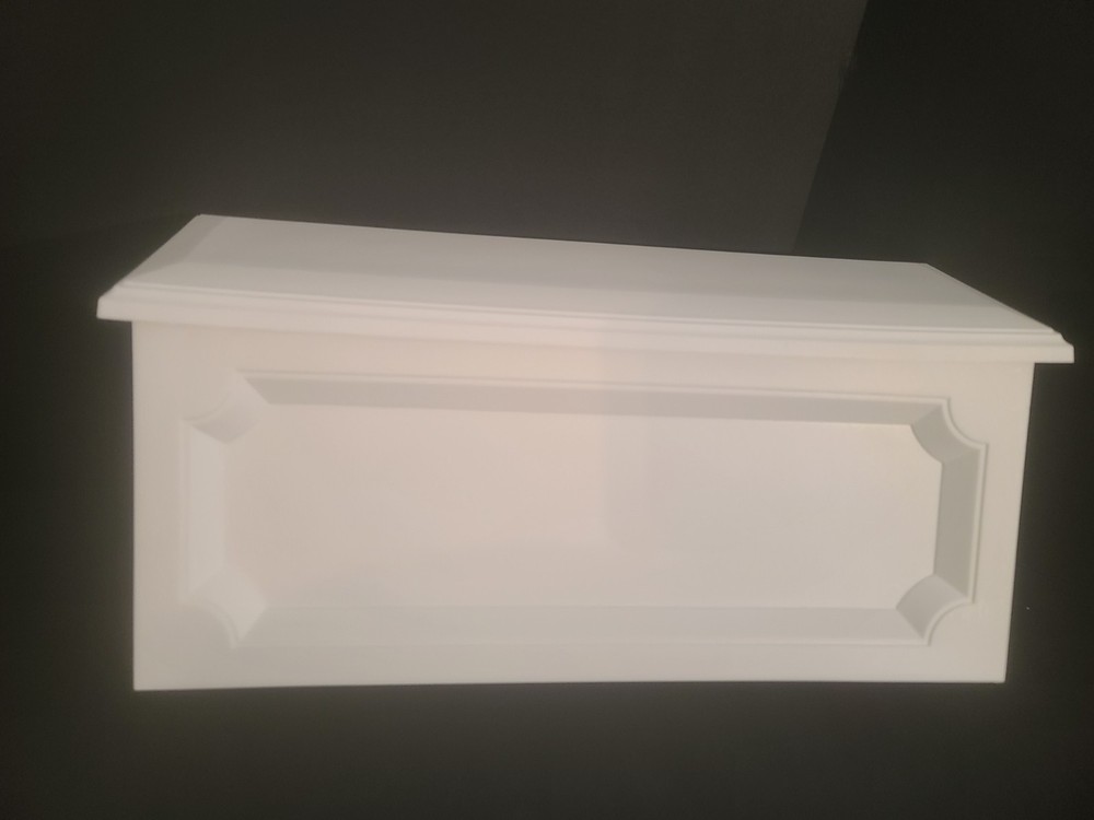 Architectural Mailboxes Windsor White, Small, Plastic, Wall Mount Mailbox