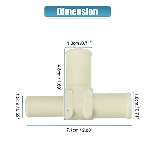 2Pcs Heater Water Pipe for Toyota RAV4 2006 2007 2008 Heater Hose Tee Heater