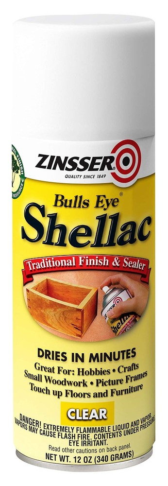 Bulls Eye Clear Shellac, 12 Ounce Spray