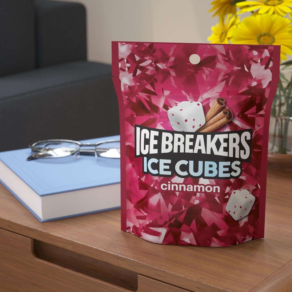 Ice Breakers Cubes Cinnamon Sugar Free 100 Count (Pack of 1), Assorted