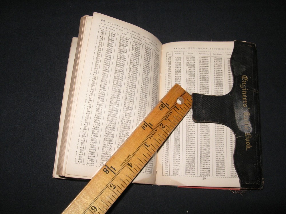 Vintage Engineers Table BK 1874 in leather pocket case,Traverse Table, construct