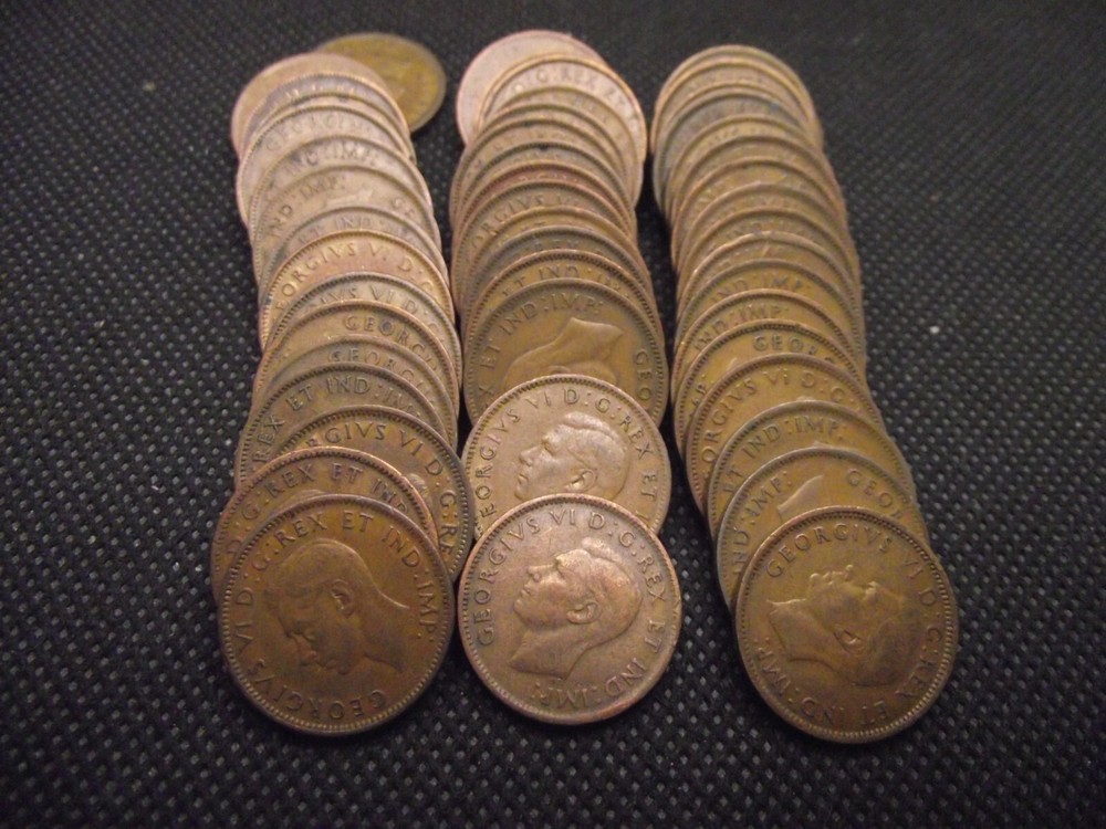 Canada 1945 Cent 50 Coin Roll