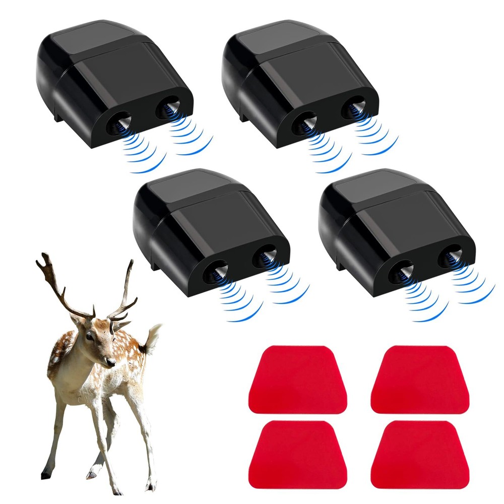 4 Pack Self-Adhesive Car Deer Whistle Devices for Collision Avoidance Trucks