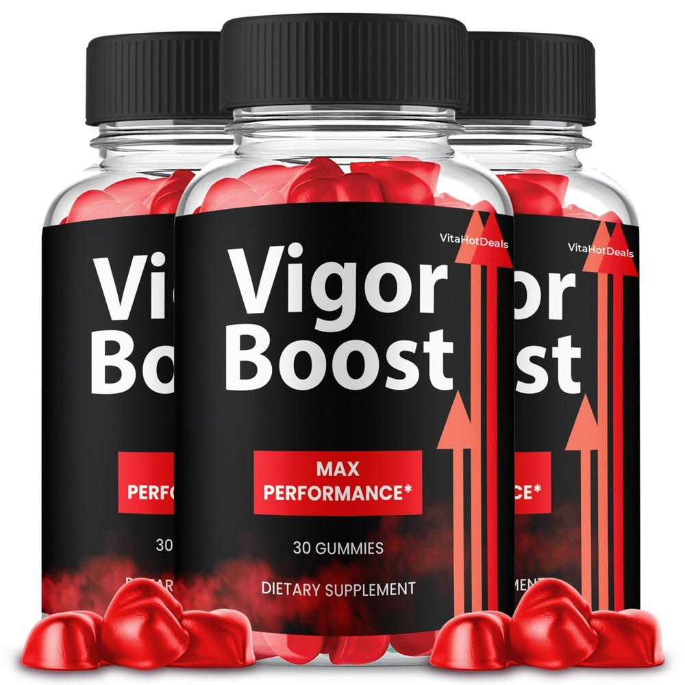 Vigor Boost Gummies,  Max Strength Formula, VigorBoost Supplement (3 pack)